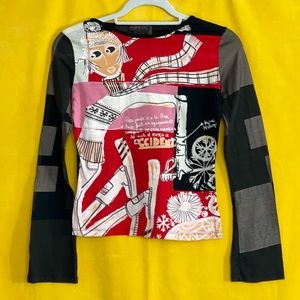 Custo Barcelona Cotton Long Sleeve Top